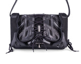 Balenciaga Sneakerhead Medium Flap Crossbody (All Black)