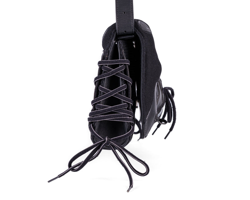 Balenciaga Sneakerhead Medium Flap Crossbody (All Black)