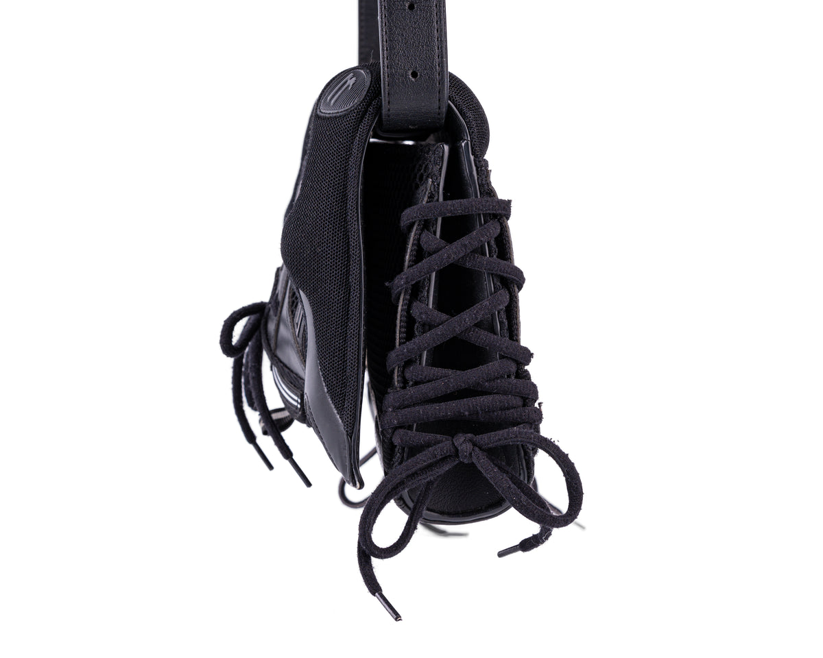 Balenciaga Sneakerhead Medium Flap Crossbody (All Black)