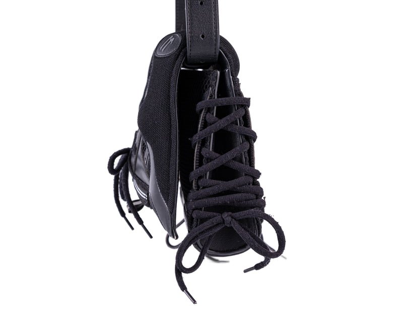 Balenciaga Sneakerhead Medium Flap Crossbody (All Black)