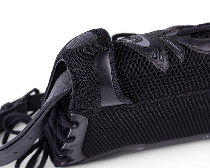 Balenciaga Sneakerhead Medium Flap Crossbody (All Black)