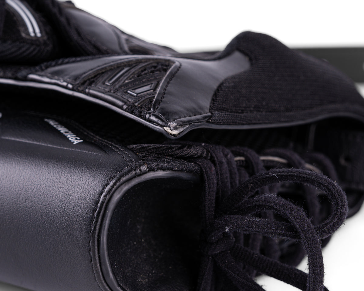 Balenciaga Sneakerhead Medium Flap Crossbody (All Black)