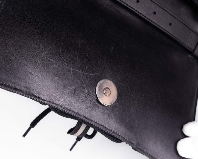Balenciaga Sneakerhead Medium Flap Crossbody (All Black)