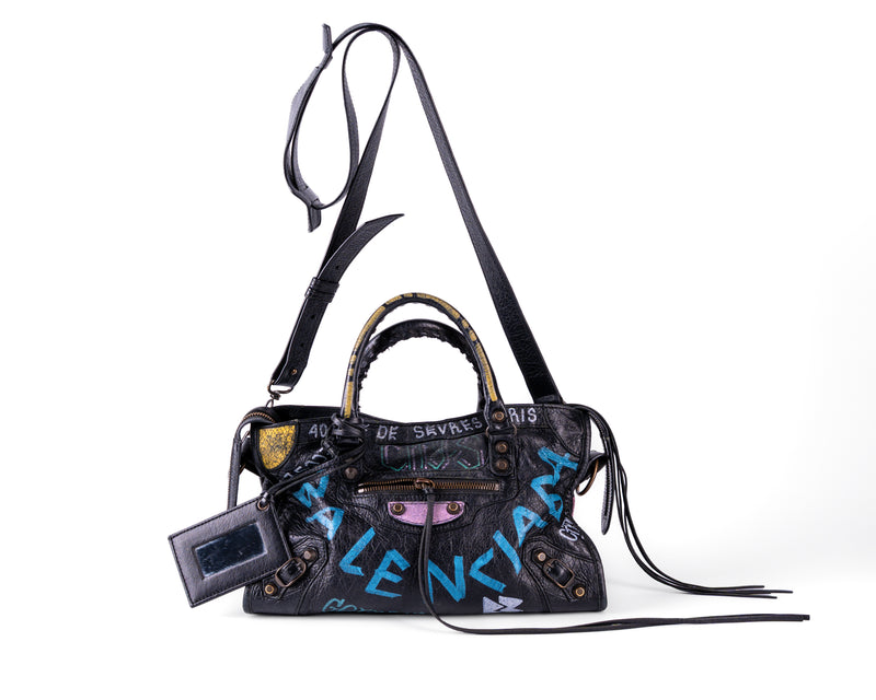 Balenciaga Graffiti City Bag