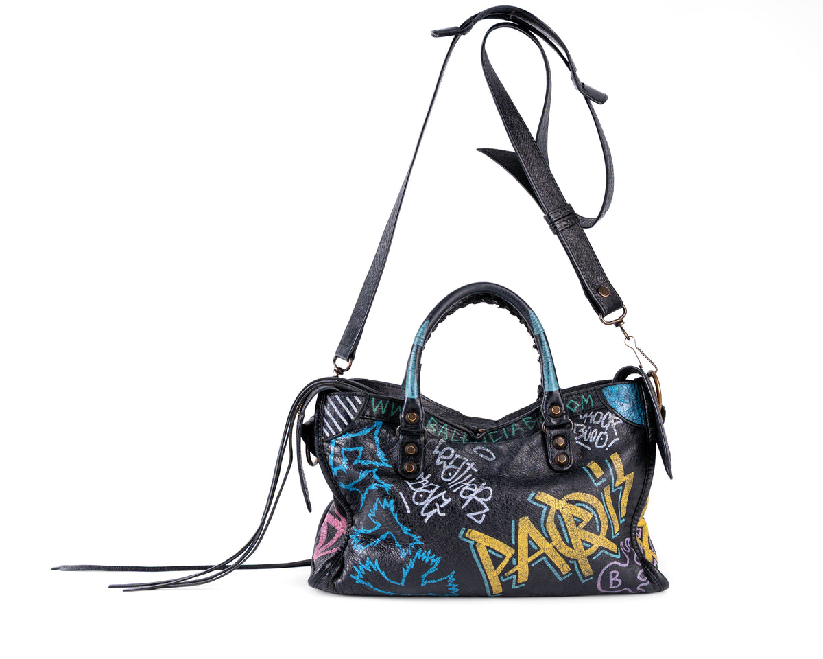Balenciaga Graffiti City Bag