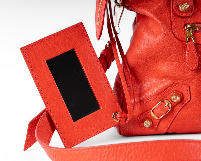 Balenciaga Giant 12 City (Tomato Red, Gold Hardware)