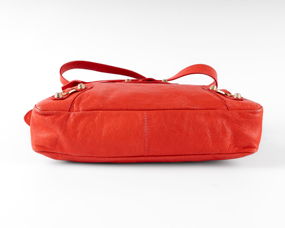 Balenciaga Giant 12 City (Tomato Red, Gold Hardware)