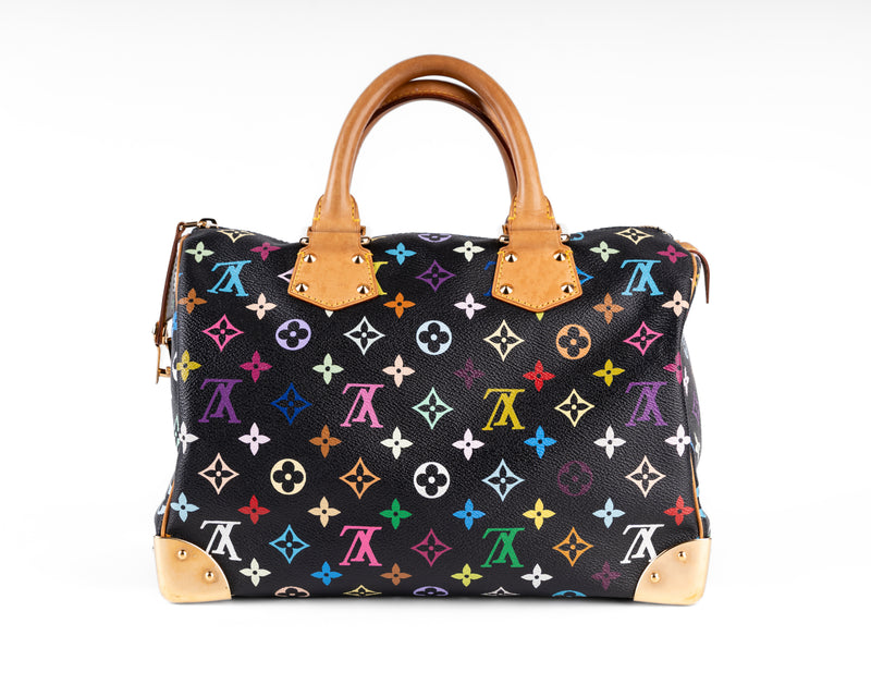 Louis Vuitton Black Murakami Multicolored Speedy