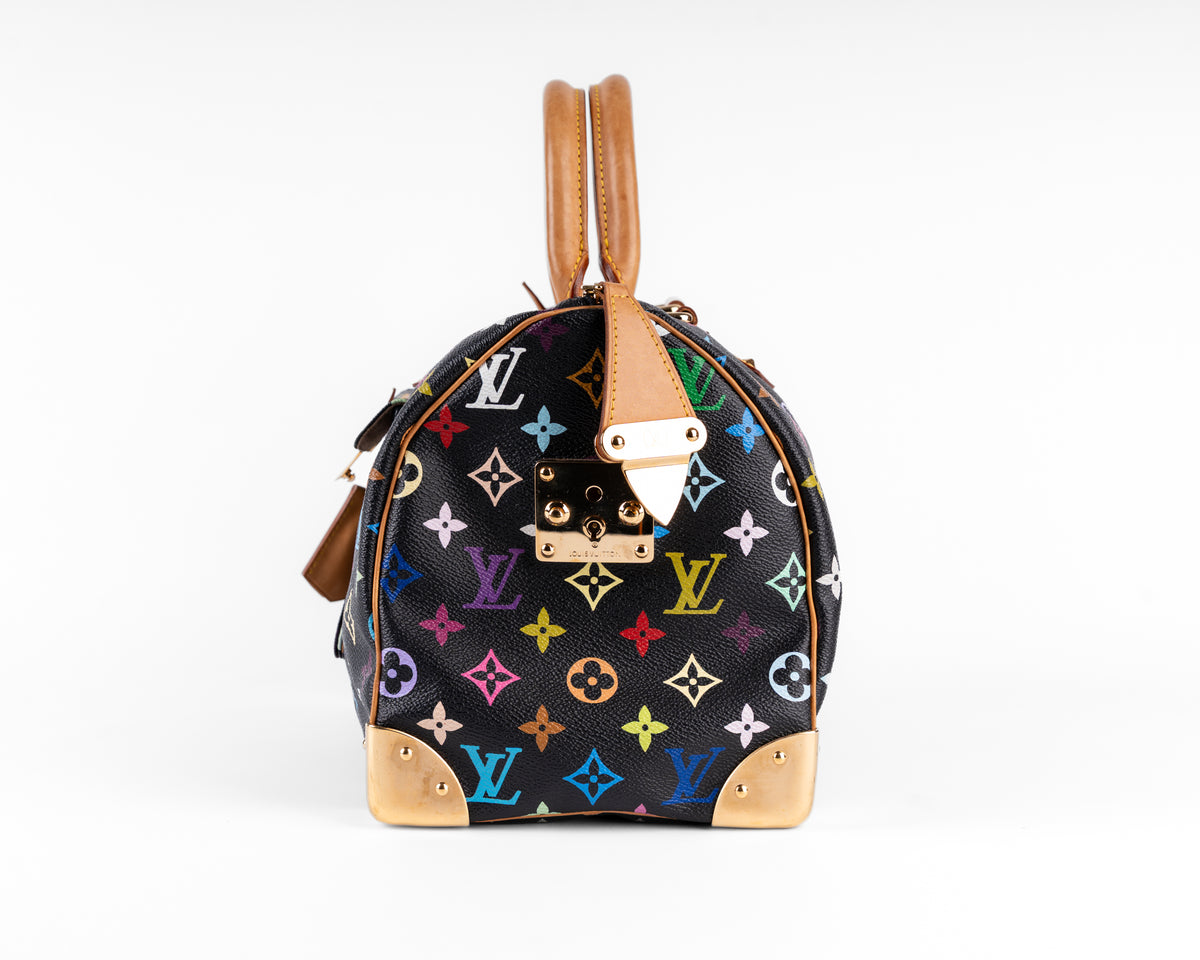 Louis Vuitton Black Murakami Multicolored Speedy