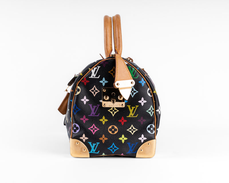 Louis Vuitton Black Murakami Multicolored Speedy
