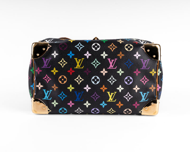 Louis Vuitton Black Murakami Multicolored Speedy