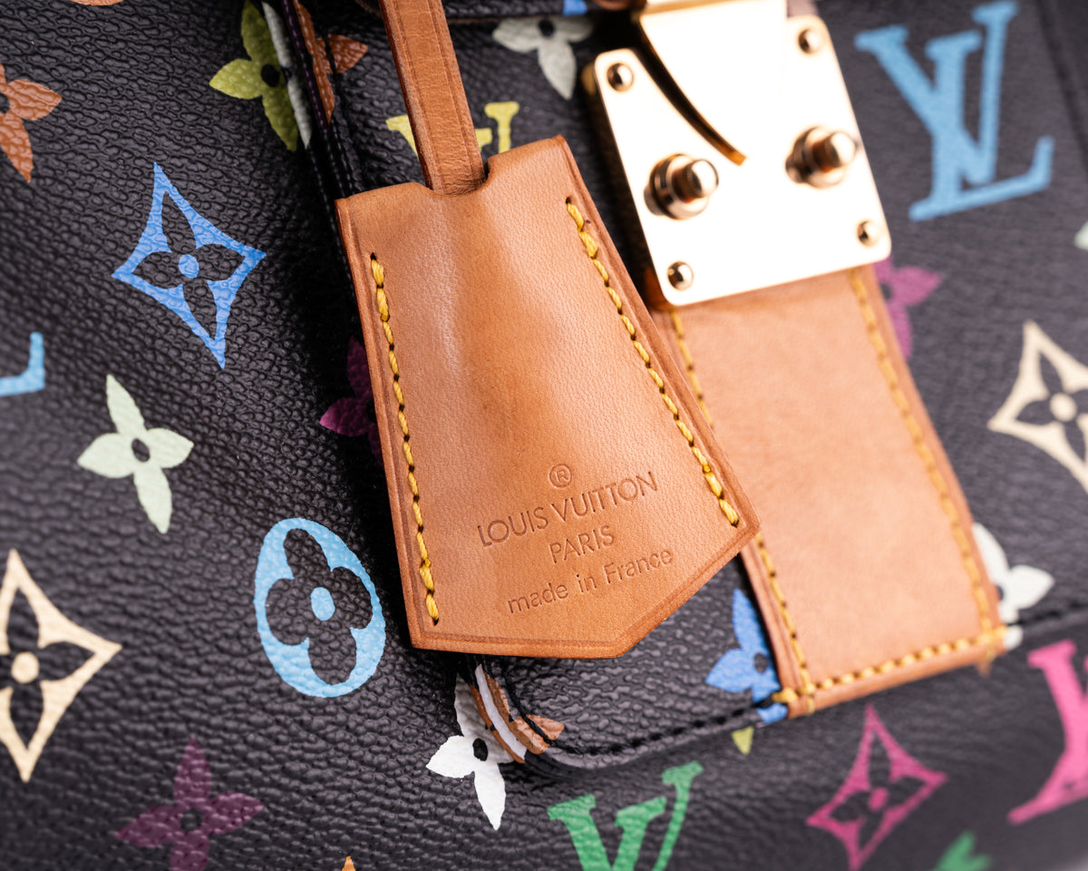 Louis Vuitton Black Murakami Multicolored Speedy