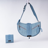 Dior Denim "Admit It" Bag & Wallet Set